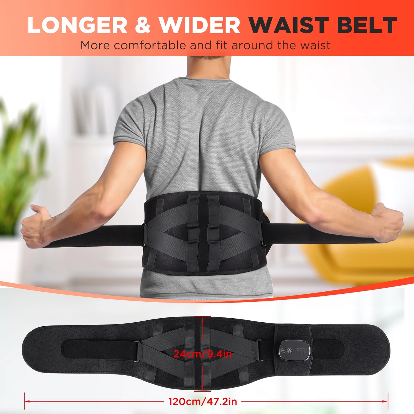 Heated Vibration Waist Belt