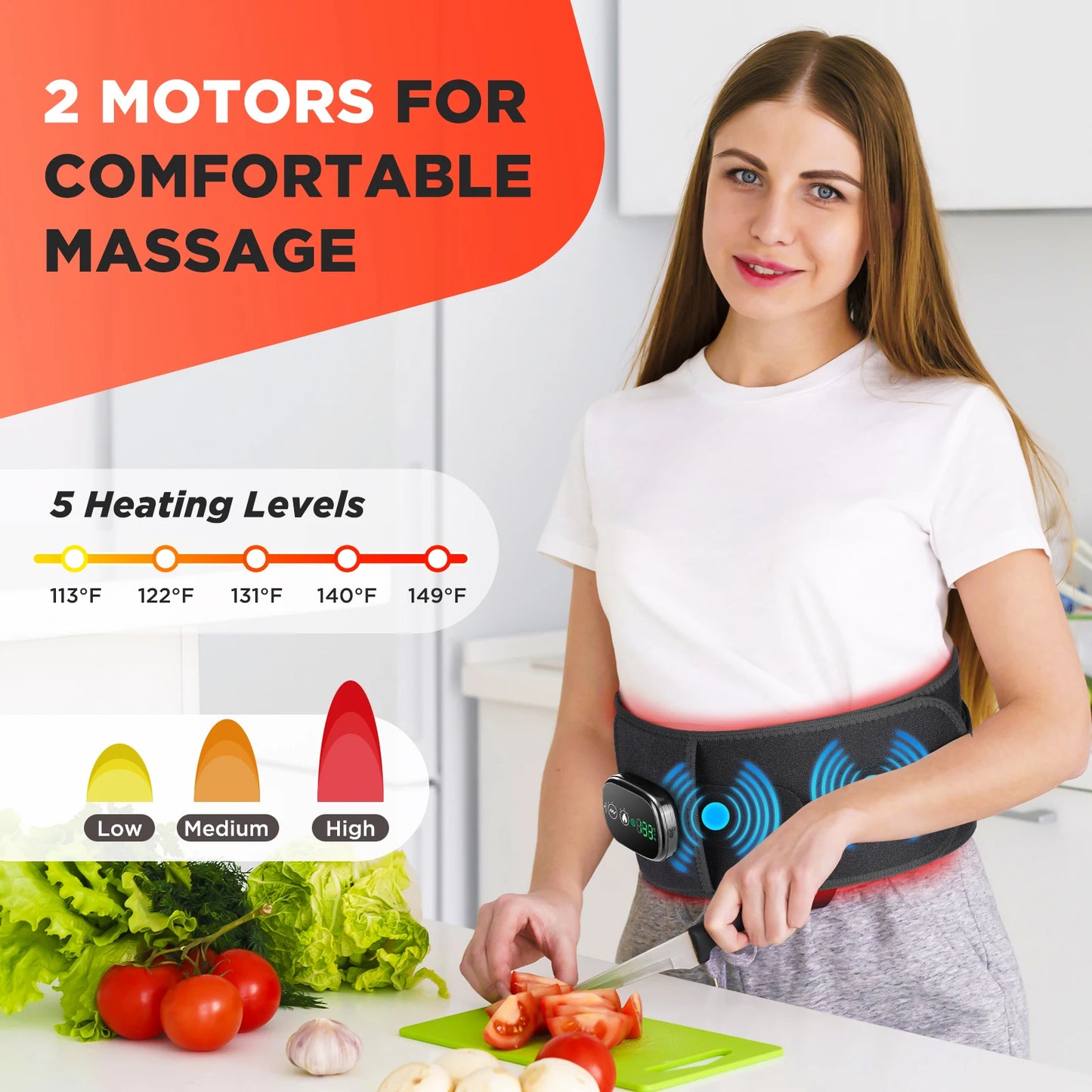 Heated Vibration Waist Belt